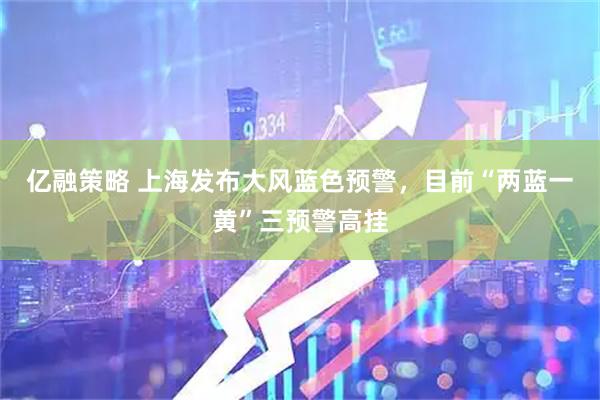 亿融策略 上海发布大风蓝色预警，目前“两蓝一黄”三预警高挂