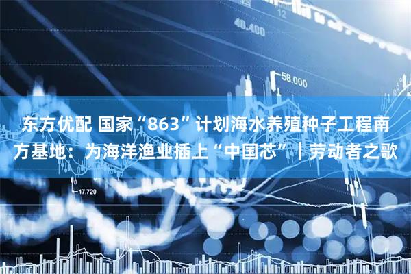 东方优配 国家“863”计划海水养殖种子工程南方基地：为海洋渔业插上“中国芯”｜劳动者之歌